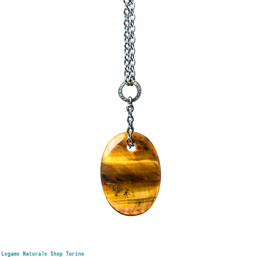 COLLANA MINI ZODIAC OCCHIO DI TIGRE - LEONE COLLANA MINI ZODIAC OCCHIO DI TIGRE - LEONE