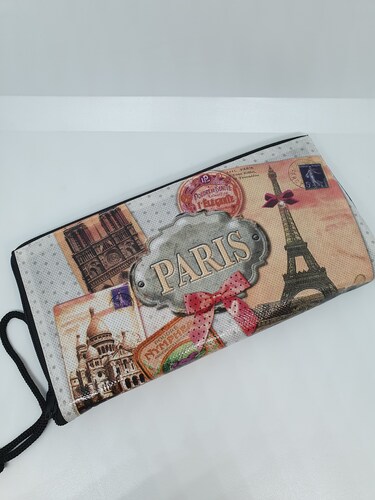 Shopper pieghevole fantasia Paris poudrè Orval Shopper pieghevole fantasia Paris poudrè Orval