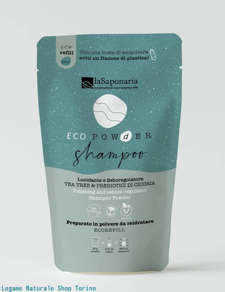 Shampoo in polvere lucidante e seboregolatore
