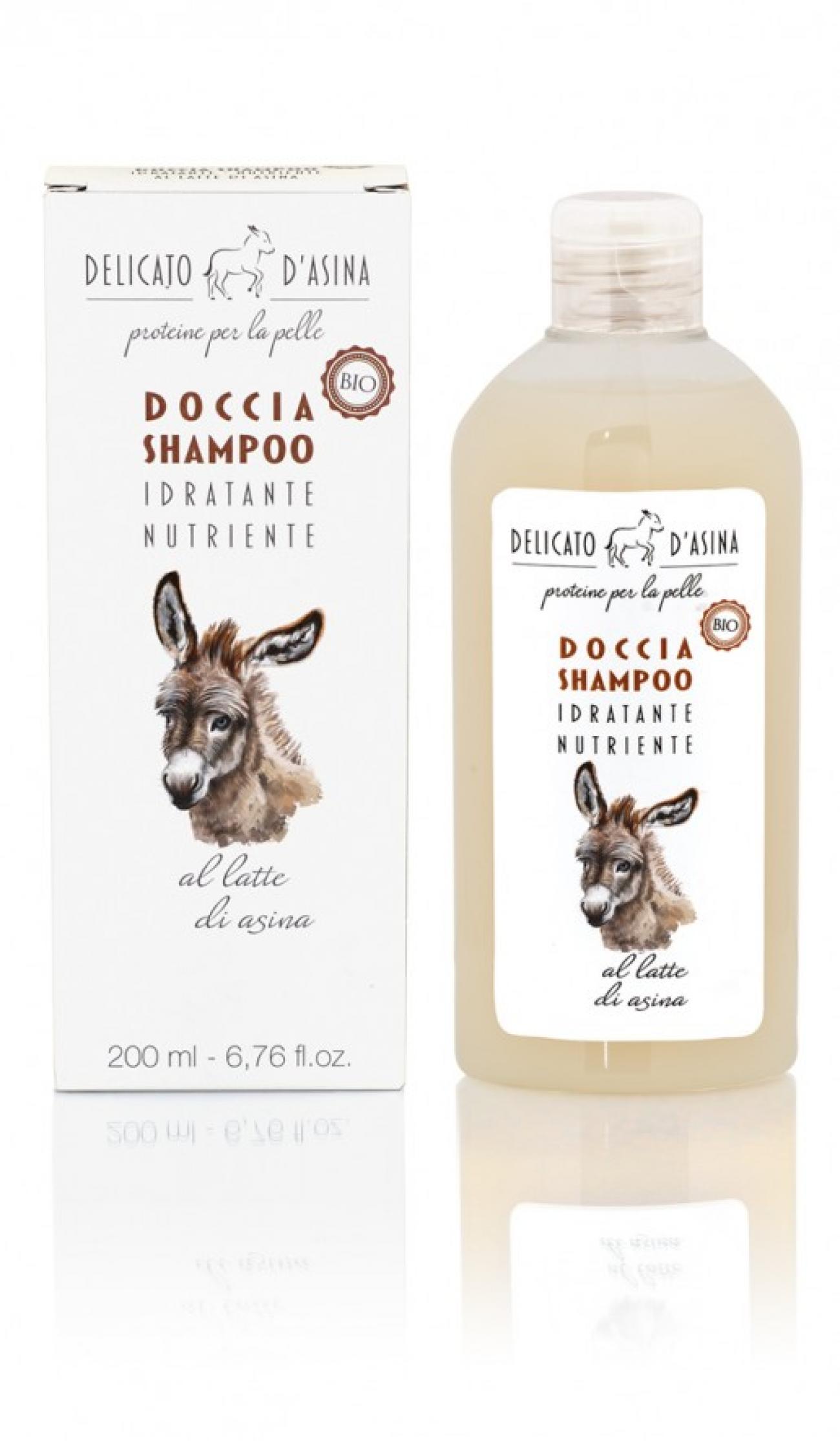 Doccia shampoo bio al latte d'asina 200ml