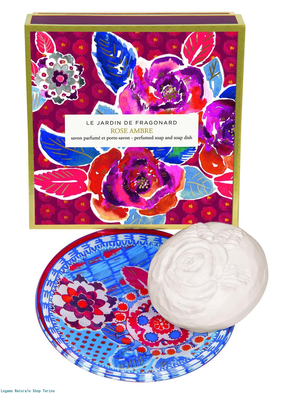Rose Ambre Sapone 150gr & Portasapone