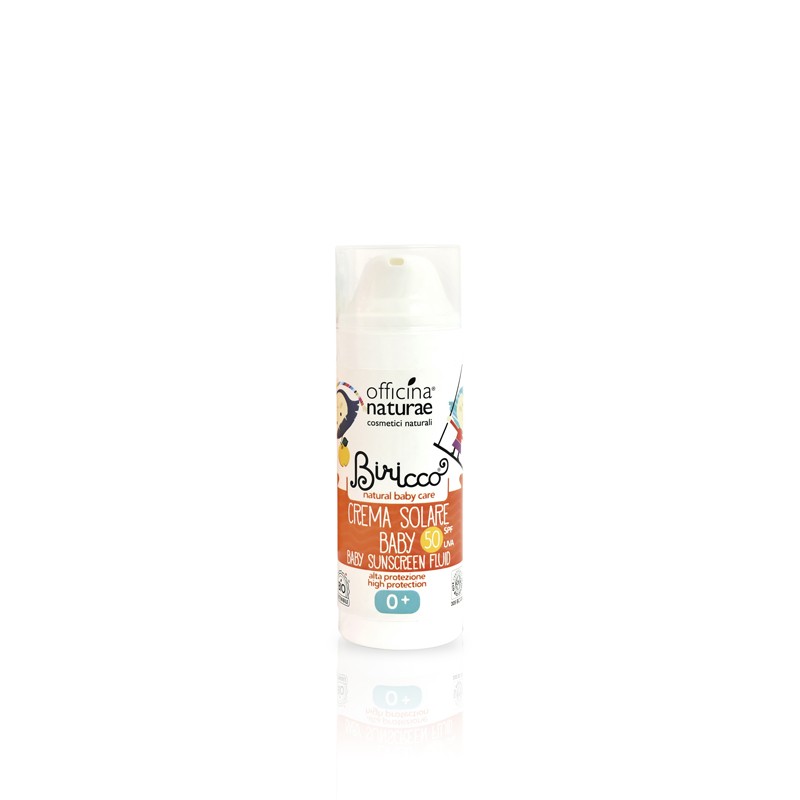 CREMA FLUIDA SOLARE BABY SPF50 PROTEZIONE ALTA BIRICCO AIRLESS