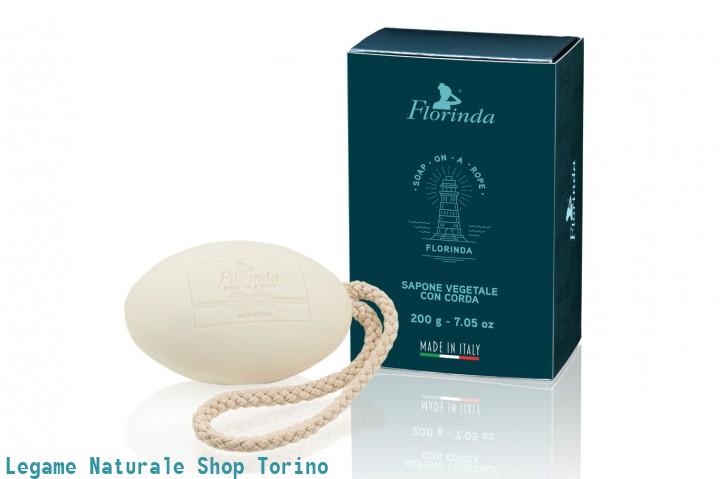 Sapone vegetale 200g con corda