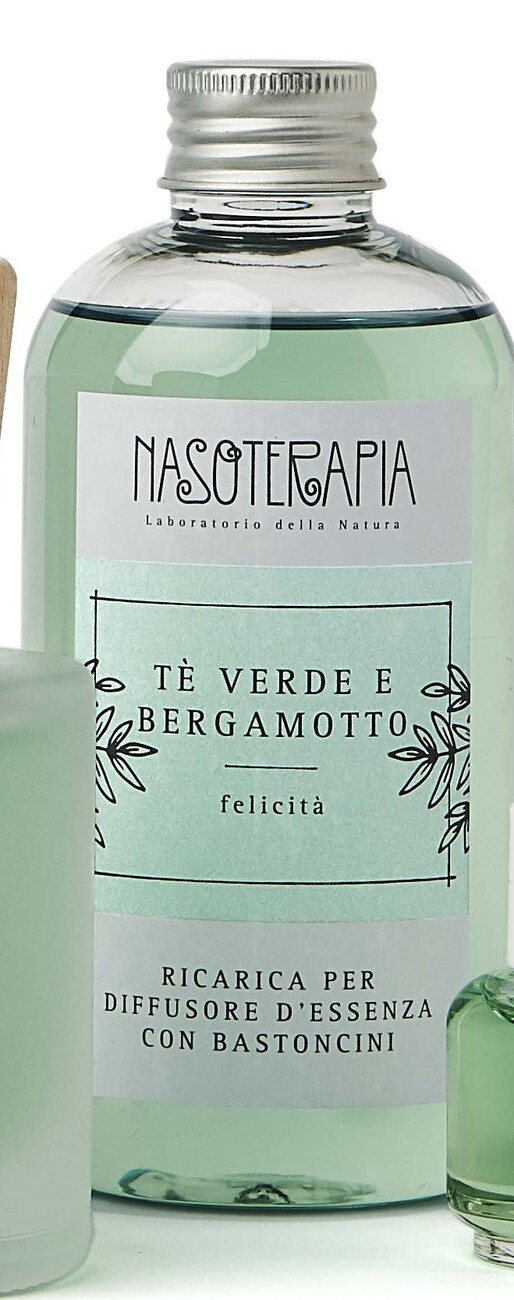 Ricarica per diffusore a bastoncini 250ml - tè verde e bergamotto