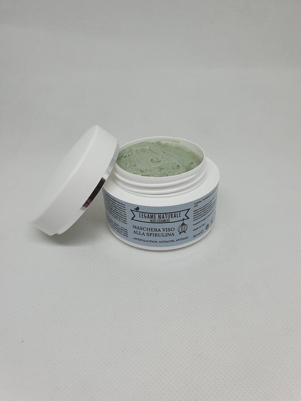 Maschera viso alla spirulina - legame naturale