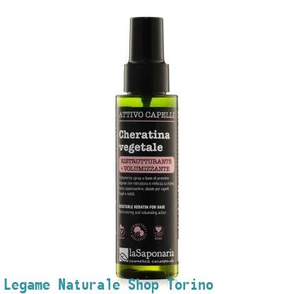 Cheratina vegetale Attivo capelli spray ristrutturante volumizzante