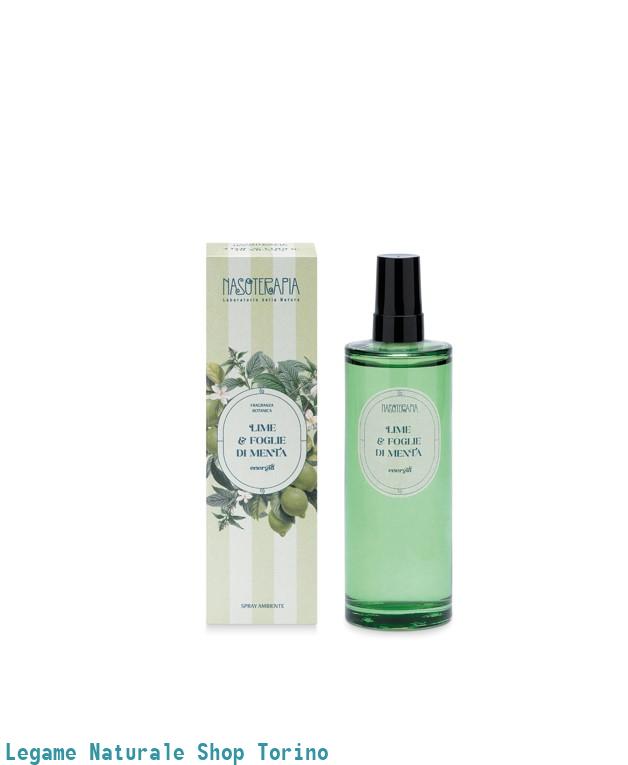 Spray ambiente e tessuti 100ml LIME E FOGLIE DI MENTA