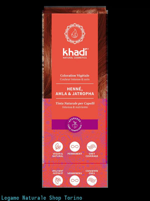 Khadi Bio colore capelli rosso jatropha100g