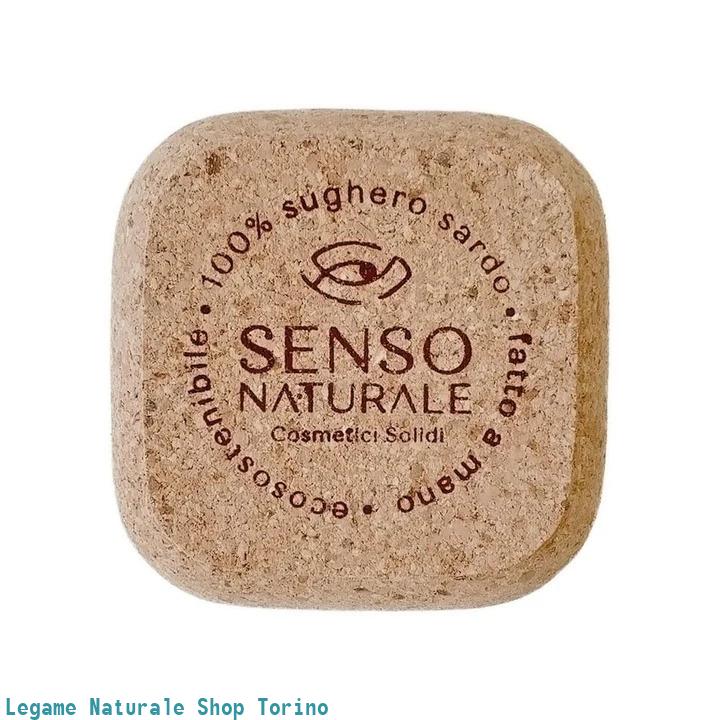 Contenitore in sughero sardo QUADRATO porta DOCCIA SCHIUMA e OLIO CORPO solido