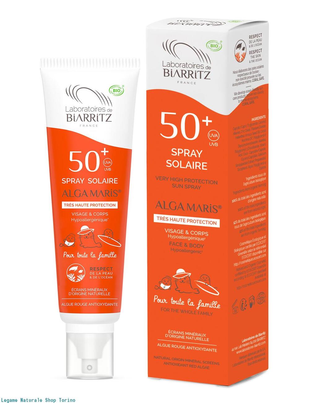 Spray Solare SPF50 family size 150ml ipoallergenico