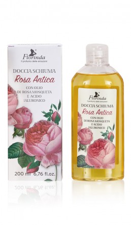 Doccia schiuma 200ml Rosa Antica con olio di rosa