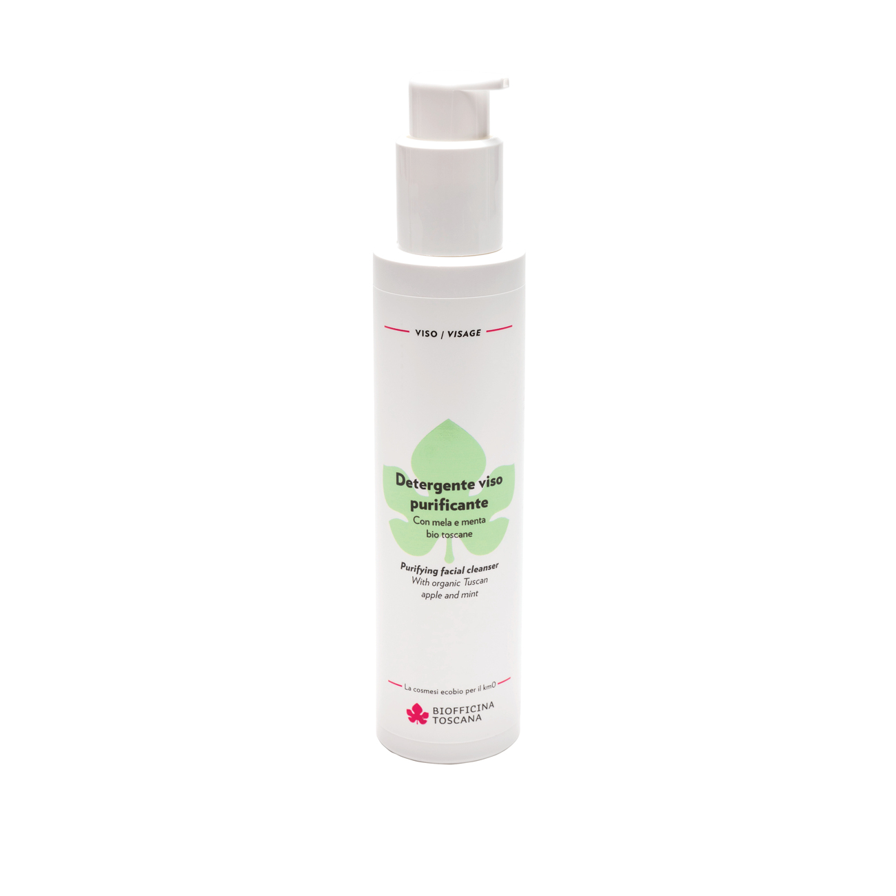 DETERGENTE VISO PURIFICANTE Con mela e menta bio toscane