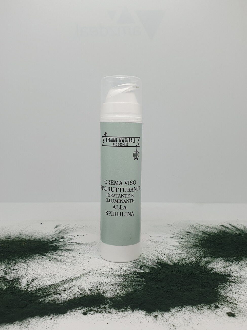 Crema viso RISTRUTTURANTE IDRATANTE E ILLUMINANTE ALLA SPIRULINA- LEGAME NATURALE BIOCOSMESI