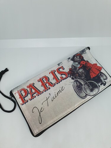 Shopper pieghevole fantasia Paris Je t'aime Orval Shopper pieghevole fantasia Paris Je t'aime Orval