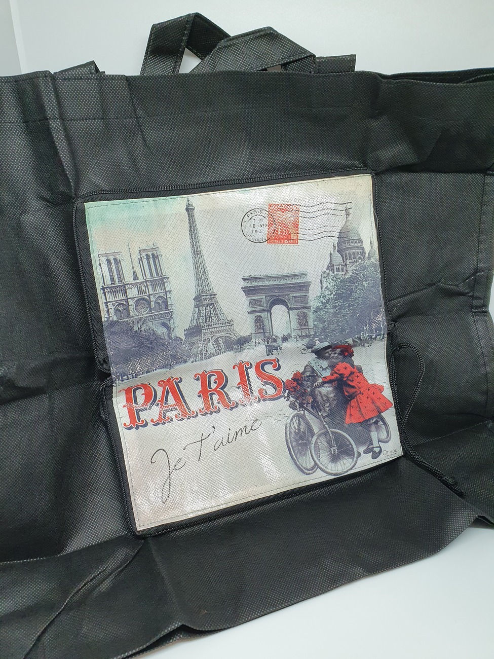 Shopper pieghevole fantasia Paris Je t'aime Orval