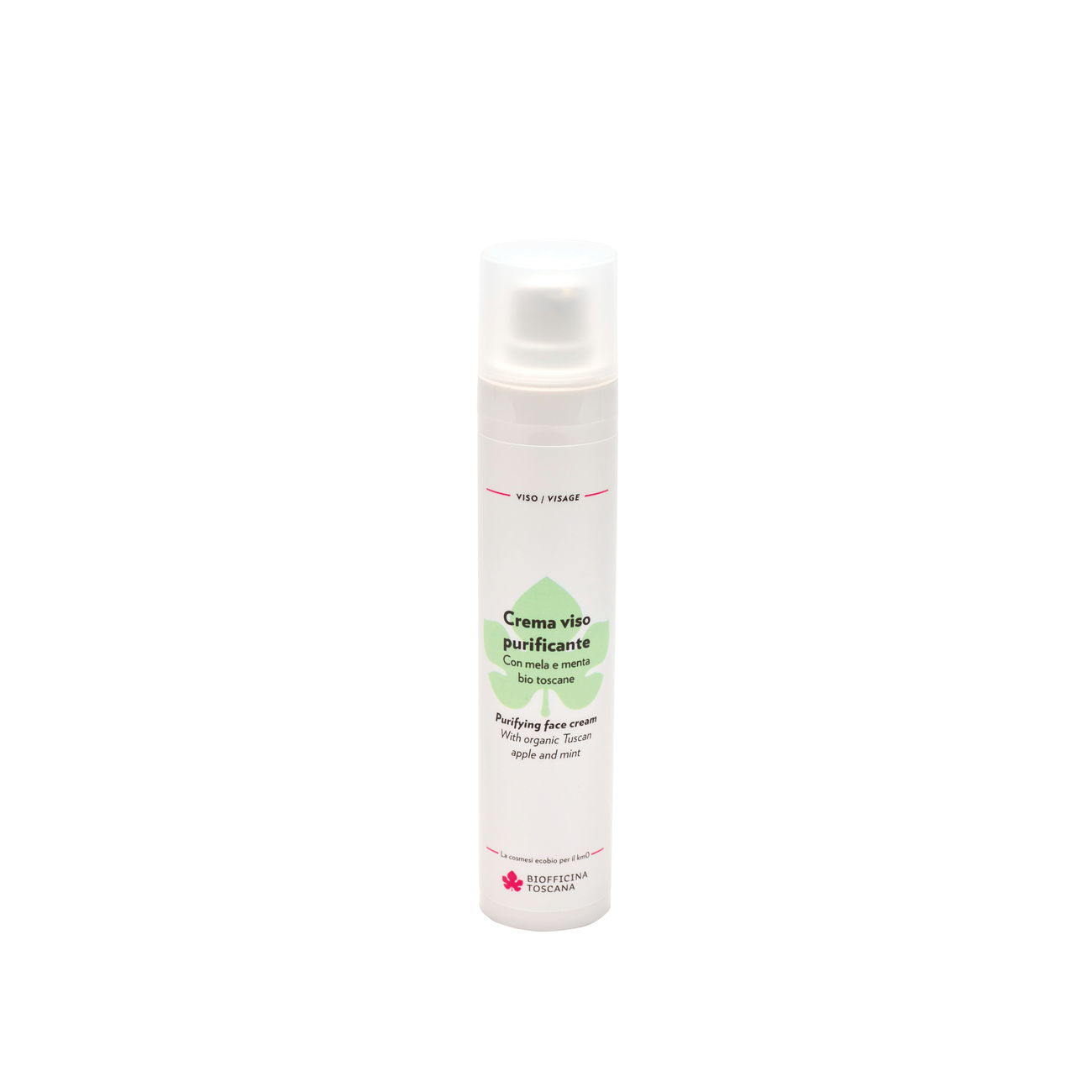 CREMA VISO PURIFICANTE Con mela e menta bio toscane