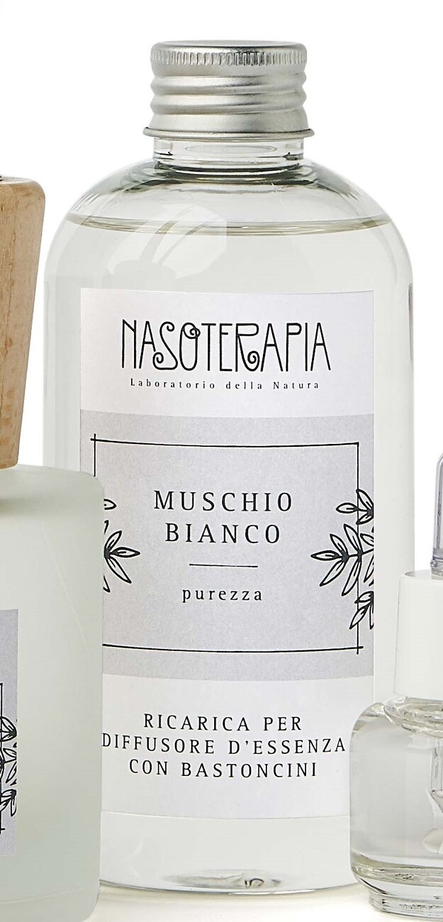 Ricarica per diffusore a bastoncini 250ml - muschio bianco