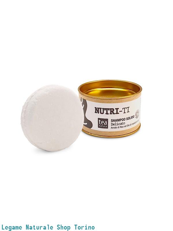 Shampoo solido delicato AMIDO DI RISO E OLIO DI MANDOLRE DOLCI "NUTRI-TI" 55g