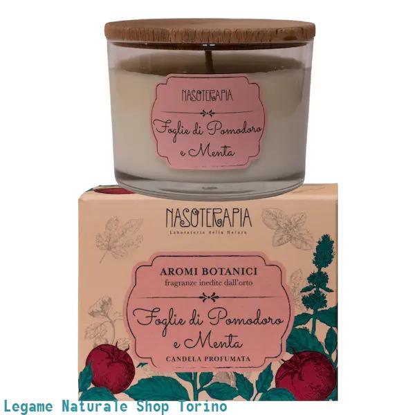 Candela 140g FOGLIE DI POMODORO E MENTA - AROMI BOTANICI