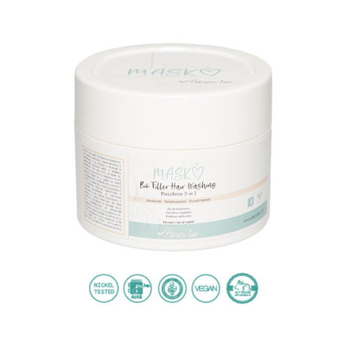 Maschera bio filler all'acido ialuronico cheratina vegetale proteine della seta 200ml Maschera bio filler all'acido ialuronico cheratina vegetale proteine della seta 200ml
