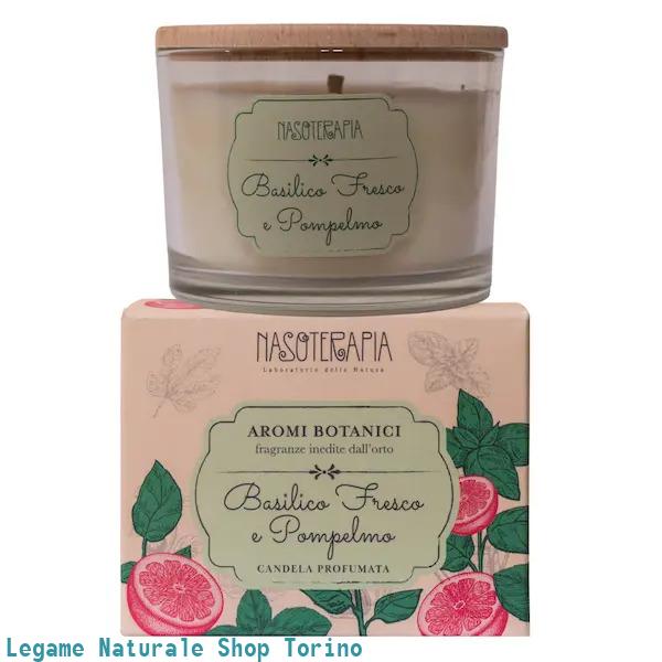 Candela 140g BASILICO FRESCO E POMPELMO - AROMI BOTANICI