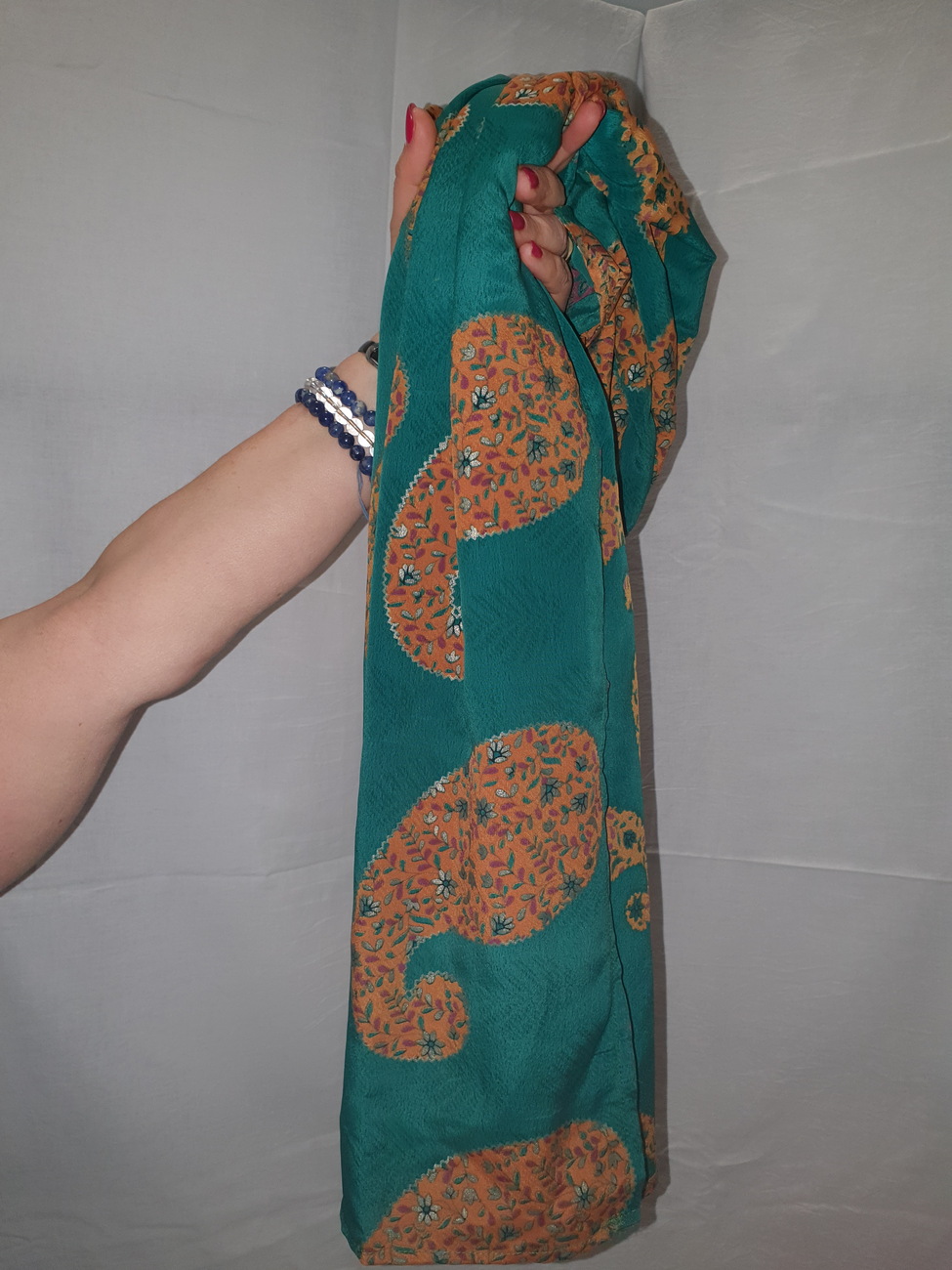 Foulard made in india 100% viscosa con borsa porta foulard fantasia 14