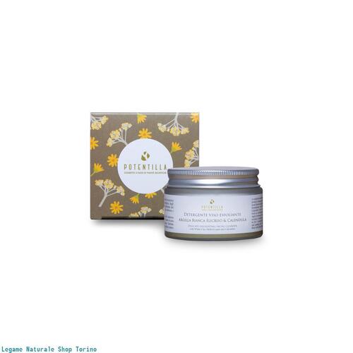 Detergente Viso con Delicata Azione Esfoliante con Argilla Bianca, Elicriso e Calendula 50ml Detergente Viso con Delicata Azione Esfoliante con Argilla Bianca, Elicriso e Calendula 50ml