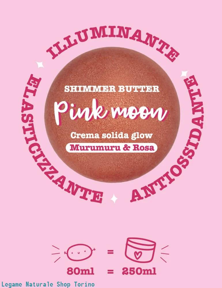 Crema solida glow PINK MOON - Murumuru & Rosa 80ml
