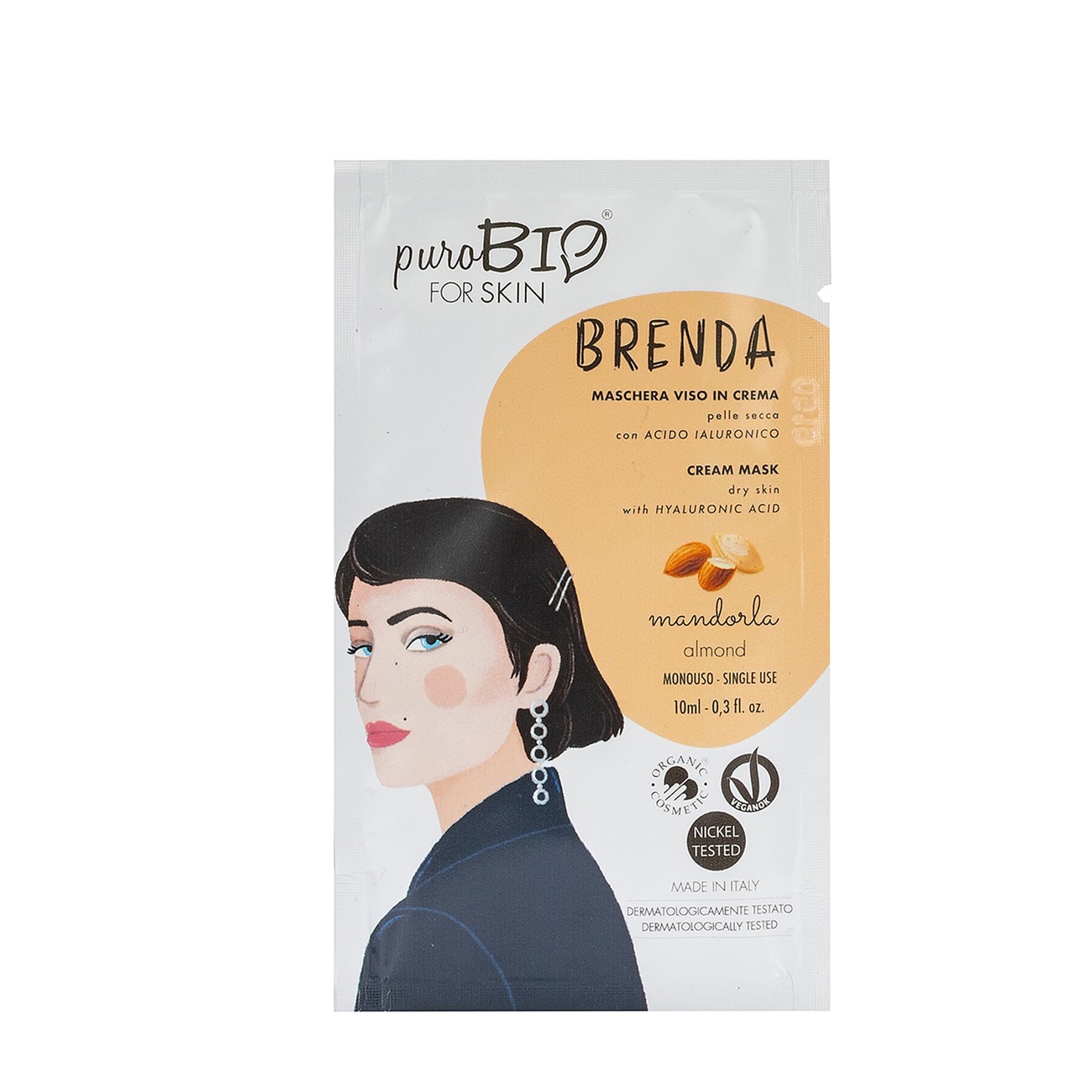 Brenda Maschera viso pelle secca Purobio