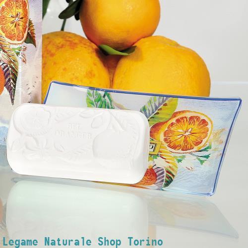 Bel oranger sapone 150gr e porta sapone