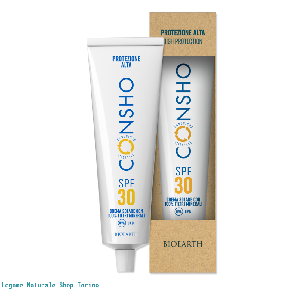 CREMA SOLARE 100% MINERALE CONSHO SPF30 100ML