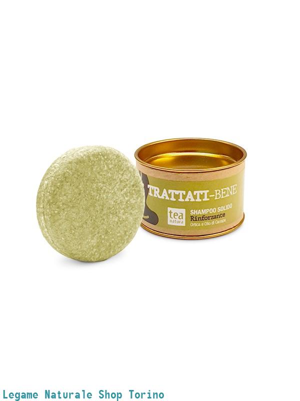Shampoo solido rinforzante ORTICA E OLIO DI CANAPA "TRATTATI-BENE" 55g