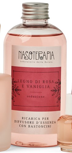 Ricarica per diffusore a bastoncini 250ml - legno di rosa e vaniglia