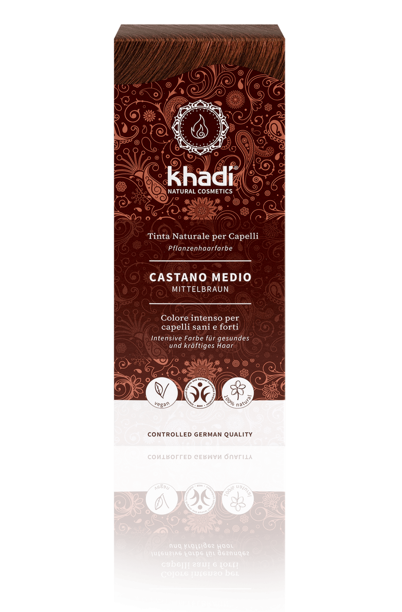 Khadi bio colore capelli castano medio 100ml